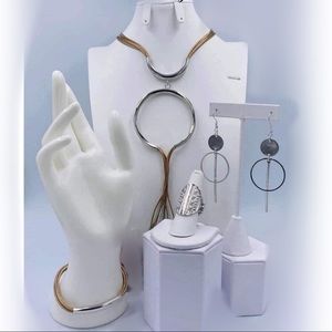 Beige/ Silver 4pcs SET